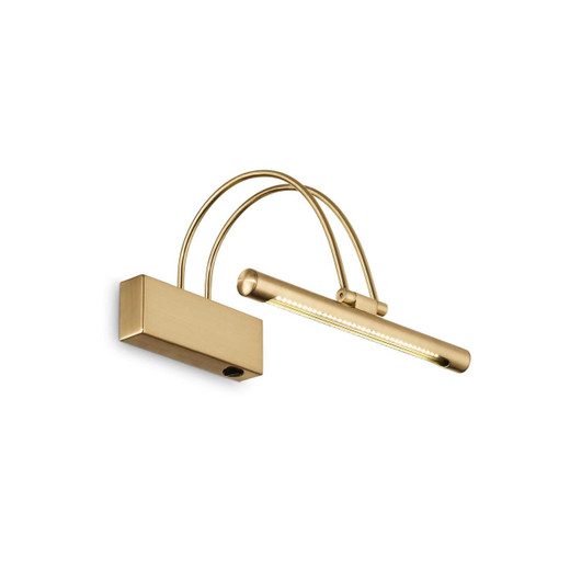 Ideal-Lux Bow AP Satin Brass with Adjustable 26cm LED Picture Light 