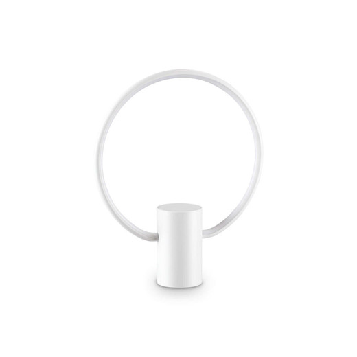Ideal-Lux Cerchio TL White Ring LED Table Lamp 