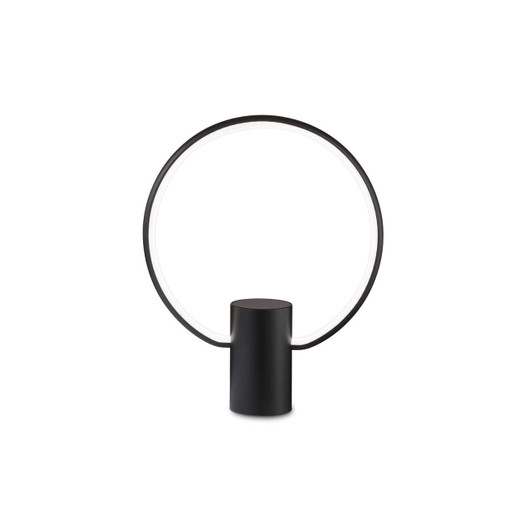 Ideal-Lux Cerchio TL Black Ring LED Table Lamp 
