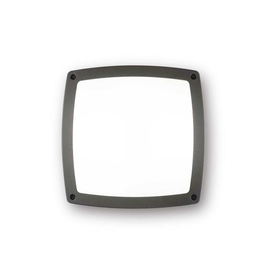 Ideal-Lux Cometa AP3 3 Light Anthracite with White Opal Diffuser IP54 Wall Light 