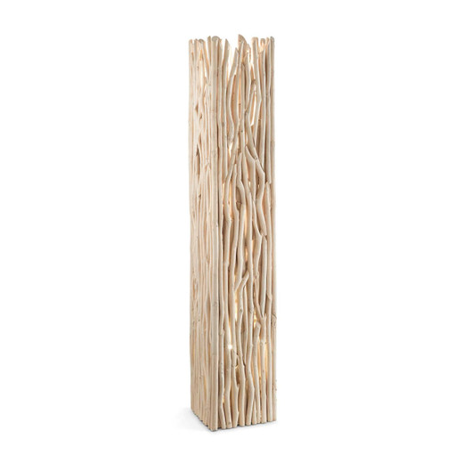 Ideal-Lux Driftwood PT2 2 Light Wood Floor Lamp 