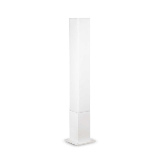 Ideal-Lux Edo PT1 White with Square Diffuser IP44 Bollard 