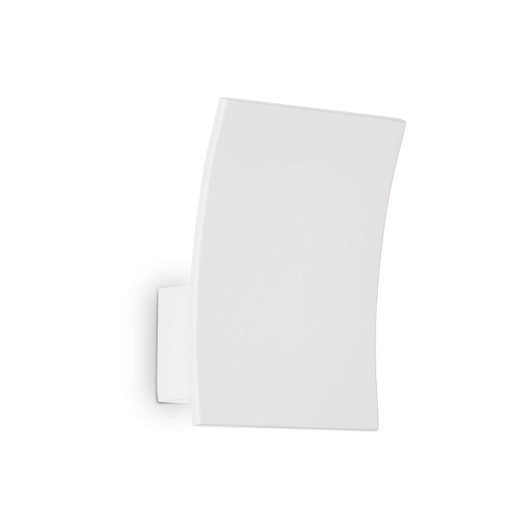 Ideal-Lux Fix AP White Curved LED Wall Light 