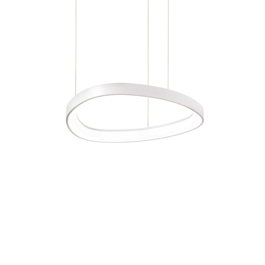 Ideal-Lux Gemini SP White with Opal Acrylic Diffuser 42cm LED Pendant Light 