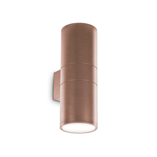 Ideal-Lux Gun AP2 2 Light Coffee Up and Down 11cm IP54 Wall Light 