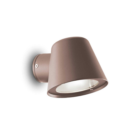 Ideal-Lux Gas AP1 Coffee Downward IP43 Wall Light 