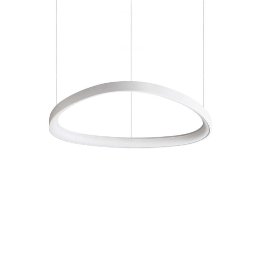 Ideal-Lux Gemini SP White with Opal Acrylic Diffuser 61cm LED Pendant Light 