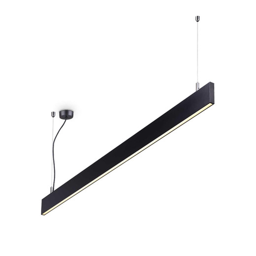Ideal-Lux Linus SP Black 4000K LED Bar Pendant Light 