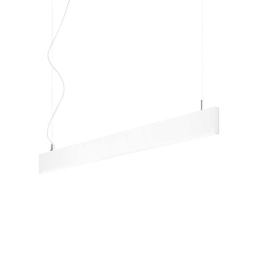 Ideal-Lux Linus SP White 4000K LED Bar Pendant Light 