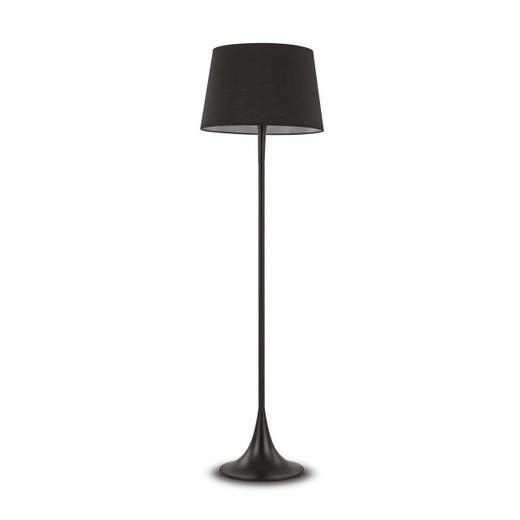Ideal-Lux London PT1 Black Shade Floor Lamp 
