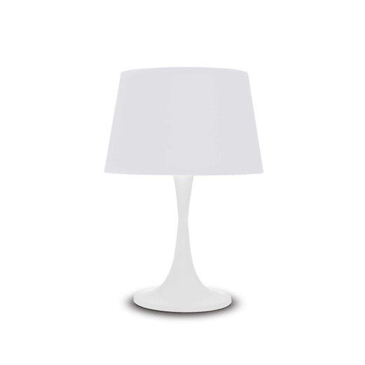 Ideal-Lux London TL1 White 32cm Table Lamp 