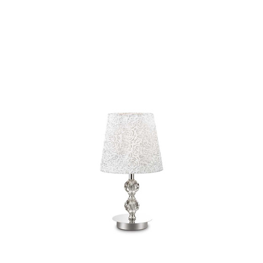 Ideal-Lux Le Roy TL1 Chrome 20cm Table Lamp 