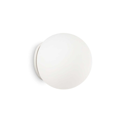 Ideal-Lux Mapa AP1 White Sphere 20cm Wall Light 