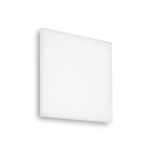 Ideal-Lux Mib PL White Square 4000K IP65 LED Flush Ceiling Light 