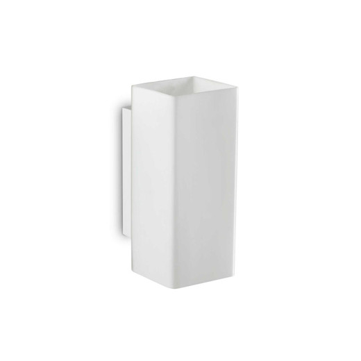 Ideal-Lux Paul AP2 2 Light White Square Up and Down Wall Light 