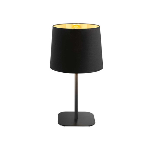 Ideal-Lux Nordik TL1 Matt Black Shade Table Lamp 