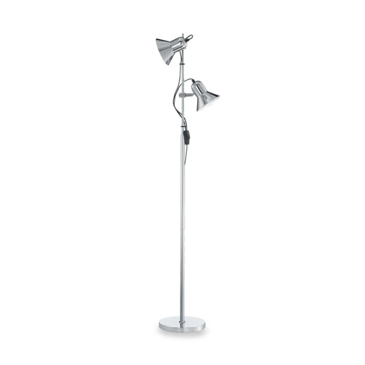 Ideal-Lux Polly PT2 2 Light Chrome Adjustable Floor Lamp 