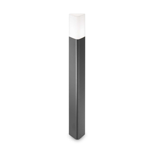 Ideal-Lux Pulsar PT1 Anthracite with White Acrylic Diffuser IP44 Bollard 