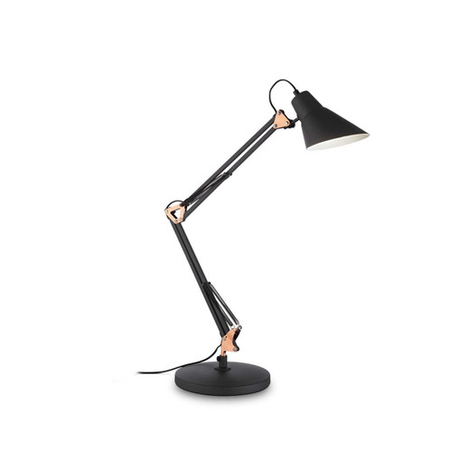 Ideal-Lux Sally TL1 Black with Copper Adjustable Table Lamp 