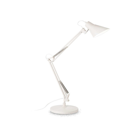 Ideal-Lux Sally TL1 Total White Adjustable Table Lamp 