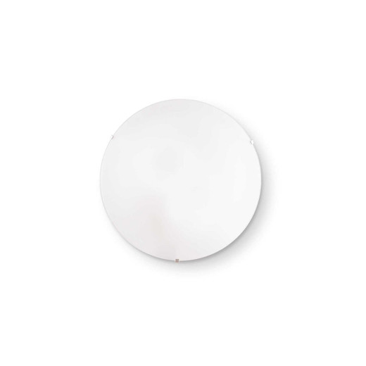 Ideal-Lux Simply PL2 2 Light White Frosted Diffuser Flush Ceiling Light 
