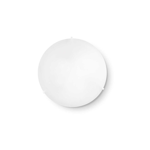 Ideal-Lux Simply PL3 3 Light White Frosted Diffuser Semi-Flush Ceiling Light 