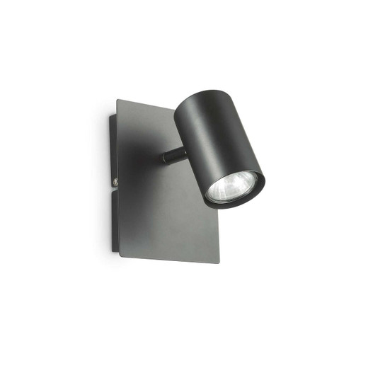 Ideal-Lux Spot AP1 Black with Adjustable Diffuser Wall Spotlight 