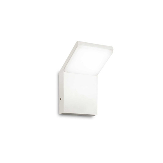 Ideal-Lux Style AP White with Opal Diffuser 3000K LED IP54 Wall Light 