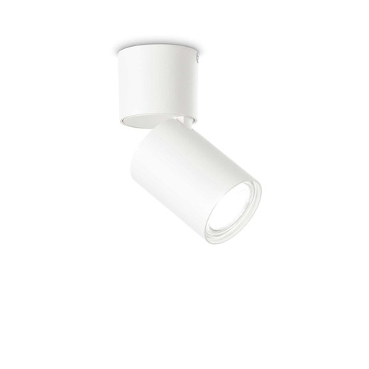 Ideal-Lux Toby PL1 White with Adjustable Diffuser Ceiling Spotlight 
