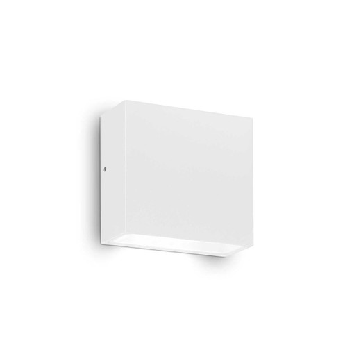 Ideal-Lux Tetris-1 AP1 White Downward IP44 Wall Light 