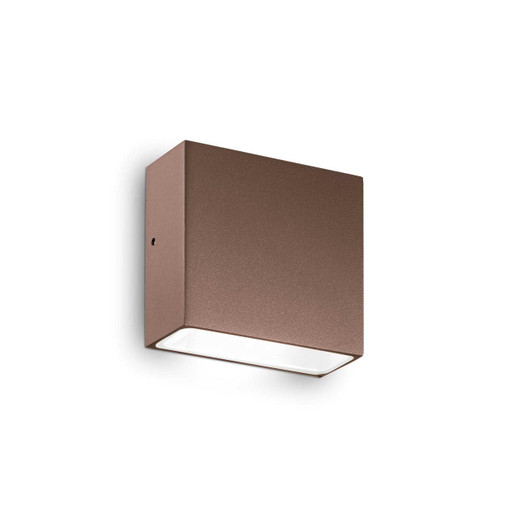 Ideal-Lux Tetris-1 AP1 Coffee Downward IP44 Wall Light 