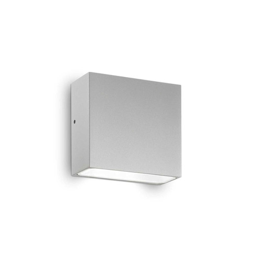 Ideal-Lux Tetris-1 AP1 Grey Downward IP44 Wall Light 