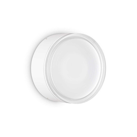 Ideal-Lux Urano PL1 White with Acrylic Diffuser 16cm IP44 Wall Light 