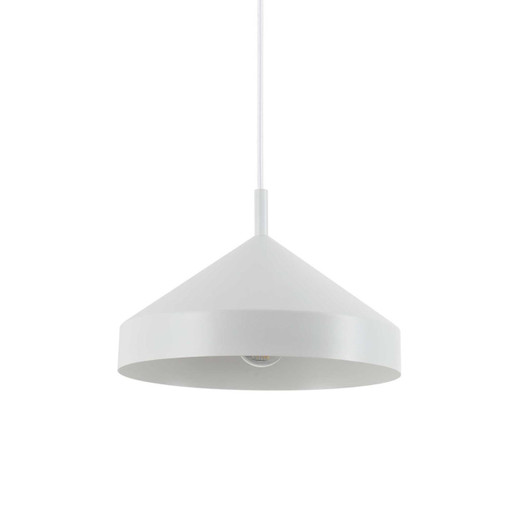 Ideal-Lux Yurta SP1 Total White 30cm Pendant Light 