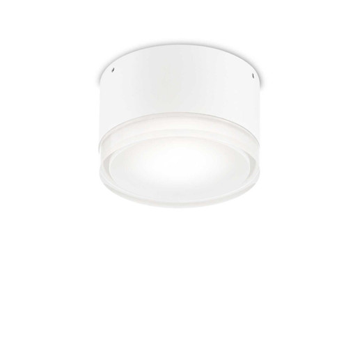 Ideal-Lux Urano PL1 White with Acrylic Diffuser 12cm IP44 Wall Light 