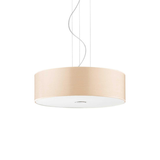 Ideal-Lux Woody SP4 4 Light Wooden Shaded Pendant Light 