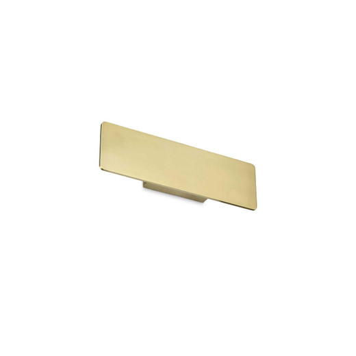 Ideal-Lux Zig Zag AP Satin Brass 3000K 29cm LED Wall Light 