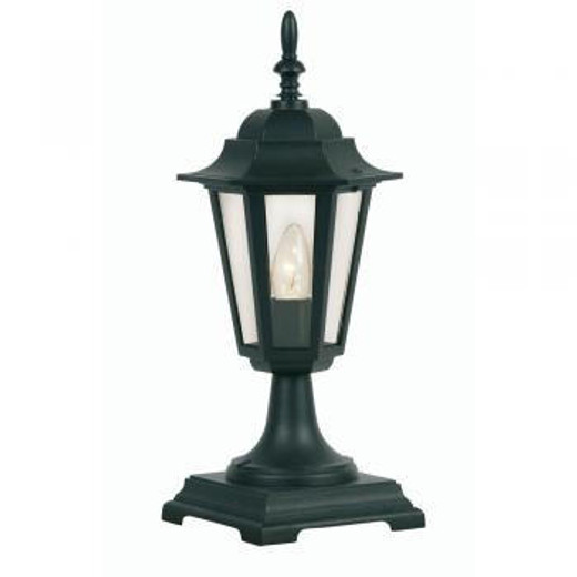 Oaks Lighting Haxby Black IP44 Post Top Light 