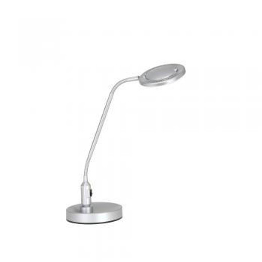 Oaks Lighting Surenta Silver Grey Adjustable LED Table Lamp 