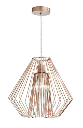 Needle Polished Copper Non Electric Easy Fit Pendant Light