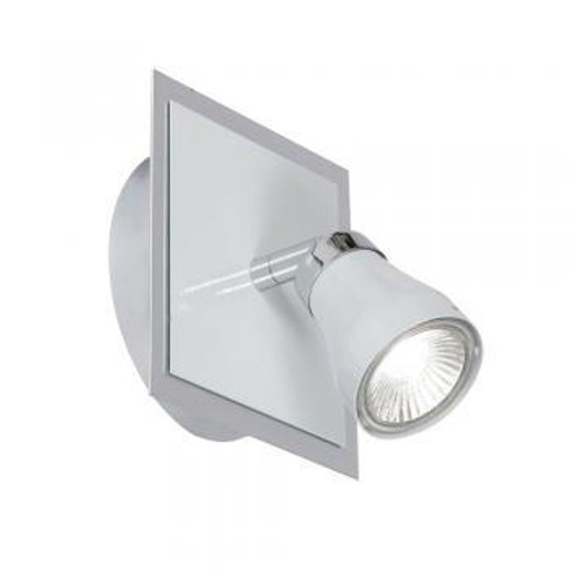 Oaks Lighting Milo White Adjustable Wall Spotlight 