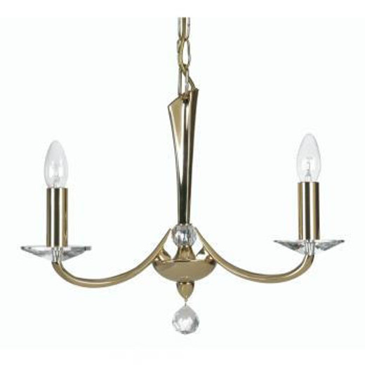 Oaks Lighting Bahia 3 Light Gold Pendant Light 