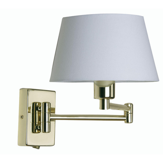 Oaks Lighting Armada Polished Brass with Double Swing Arm Wall Light 