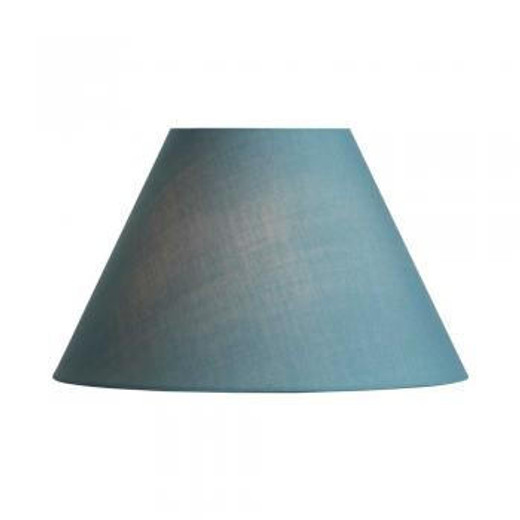 Oaks Lighting Cotton Coolie Smoke Blue 25cm Shade Only 