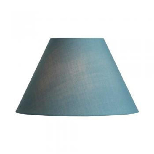 Oaks Lighting Cotton Coolie Smoke Blue 35cm Shade Only 
