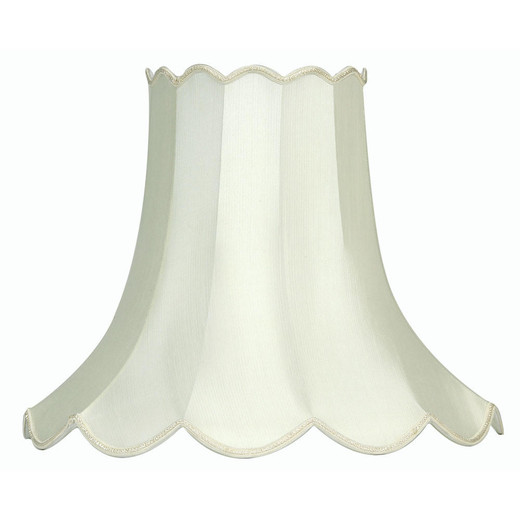 Oaks Lighting Scallop Ivory 35cm Shade Only 