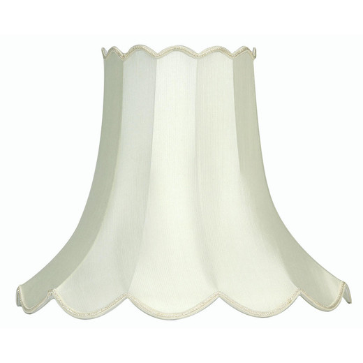 Oaks Lighting Scallop Ivory 25cm Shade Only 