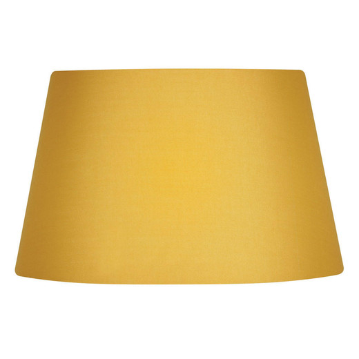 Oaks Lighting Cotton Drum Mustard 40cm Shade Only 