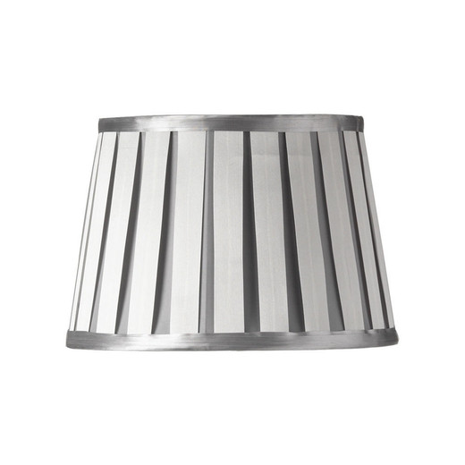 Oaks Lighting Off White Pleated Soft Grey 20cm Shade Only 