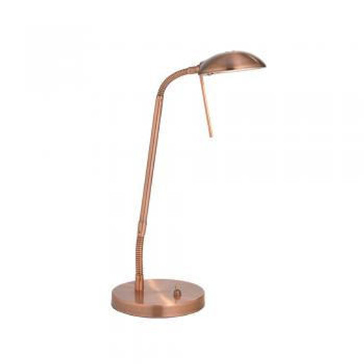 Oaks Lighting Metis Copper Flexible Table Lamp 